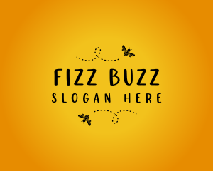 Apiary Buzzing Bee logo design