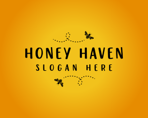 Buzzing Honey Bee logo design