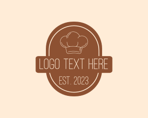 Simple Bakery Diner Toque logo design