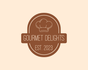 Simple Bakery Diner Toque logo design