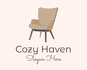 Brown Chair Furniture logo design