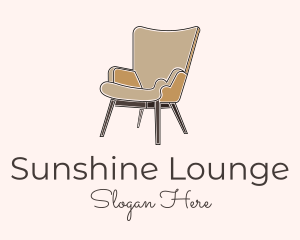 Brown Chair Furniture logo design