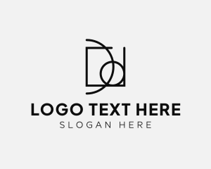 Photographer - Minimal Modern Abstract Shapes logo design