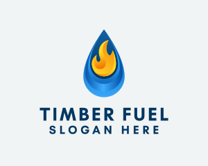 Petrol Flame Fuel logo design