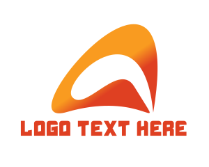Vitality - Orange Abstract Letter A logo design