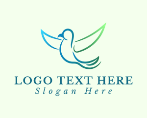 Pigeon - Swallow Bird Aviary logo design