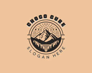 Outdoor Mountain Hiking Logo