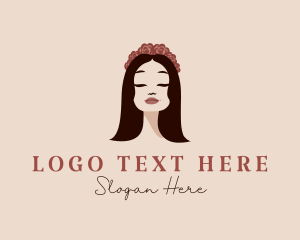 Cosmetics - Flower Crown Goddess logo design