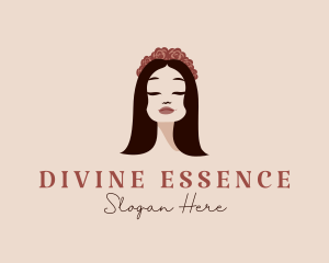 Goddess - Flower Crown Goddess logo design