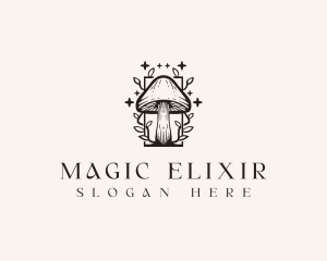 Stars Magic Mushroom logo design