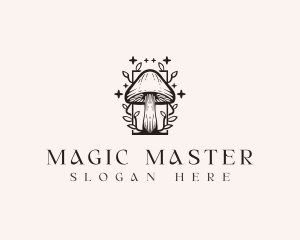 Stars Magic Mushroom logo design