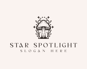 Stars Magic Mushroom logo design