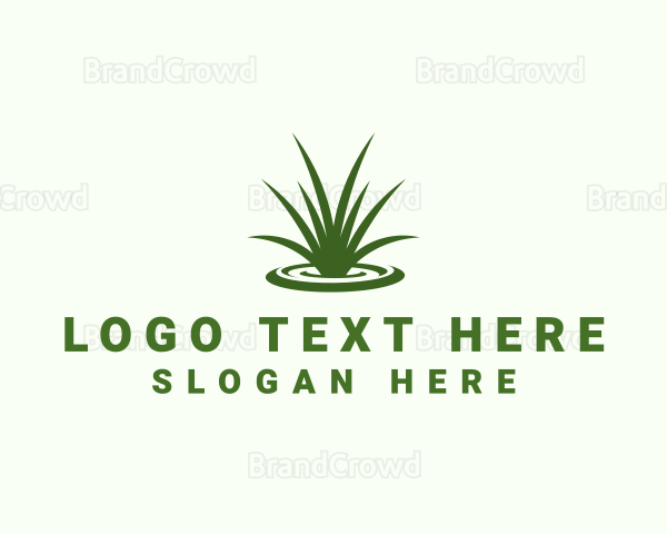 Grass Lawn Gardening Logo