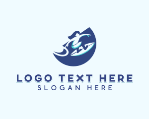 Surfboard - Female Surfer Surfboard logo design