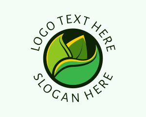 Organic Herbal Leaf  Logo