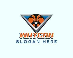  Basketball Sports League Logo