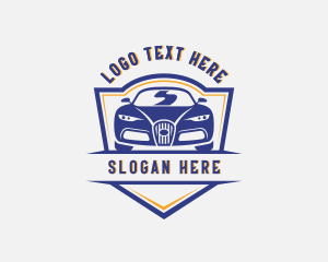 Emblem - Sports Car Vehicle Automobile logo design