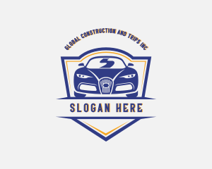 Race - Sports Car Vehicle Automobile logo design