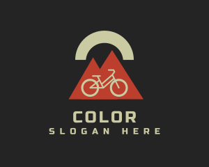Emble - Geometric Mountain Bicycle logo design
