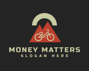 Marathon - Geometric Mountain Bicycle logo design