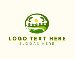 Gardening - Landscaping Yard Lawn Mower logo design