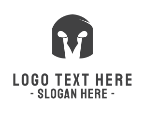 Exercise - Strange Spartan Helmet logo design