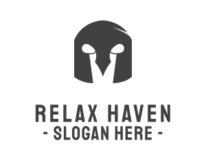 Strange Spartan Helmet logo design