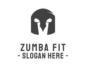 Zumba - Strange Spartan Helmet logo design