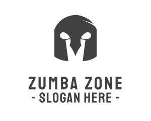 Zumba - Strange Spartan Helmet logo design