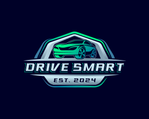 Car Driving Automotive logo design