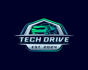 Car Driving Automotive logo design