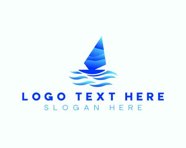 Lagoon - Watersport Ocean Parasailing logo design