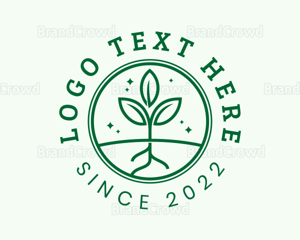 Agriculture Seedling Gardening Logo