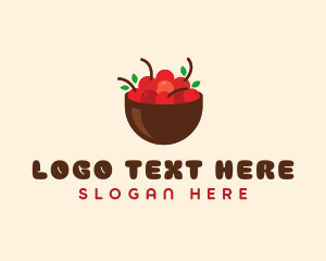 Cherry - Sweet Cherry Bowl logo design