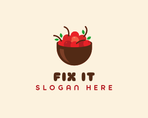 Sweet Cherry Bowl logo design