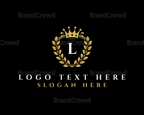 Laurel Shield Crown Logo