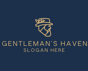 Gentleman Barber Salon logo design