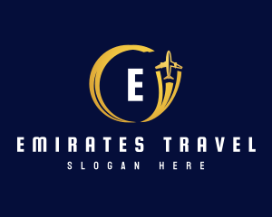 Travel Airplane Flight logo design