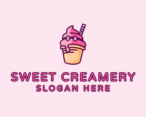 Ice Cream Cone logo design