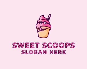 Ice Cream - Ice Cream Cone logo design