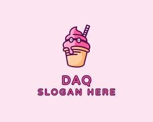 Mascot - Ice Cream Cone logo design