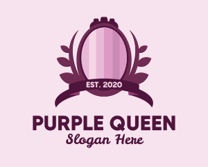 Purple Feminine Mirror  logo design