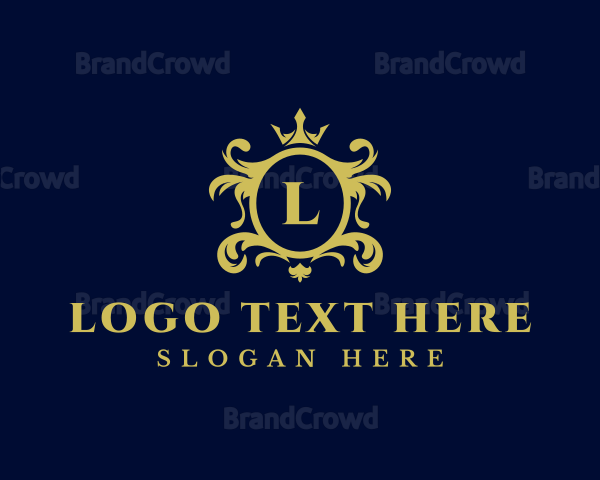 Luxury Royal Crown Crest Logo