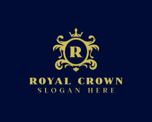 Luxury Royal Crown Crest logo design