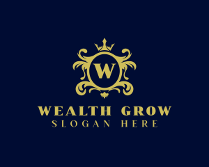 Luxury Royal Crown Crest logo design