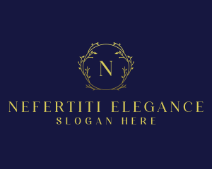 Upscale Floral Wreath logo design