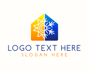 Snow - Hot Cold House logo design