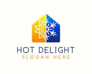 Hot Cold House logo design