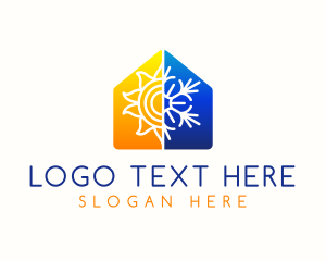 Energy - Hot Cold House logo design