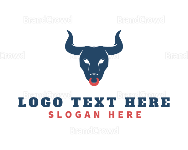 Wild Angry Bull Logo